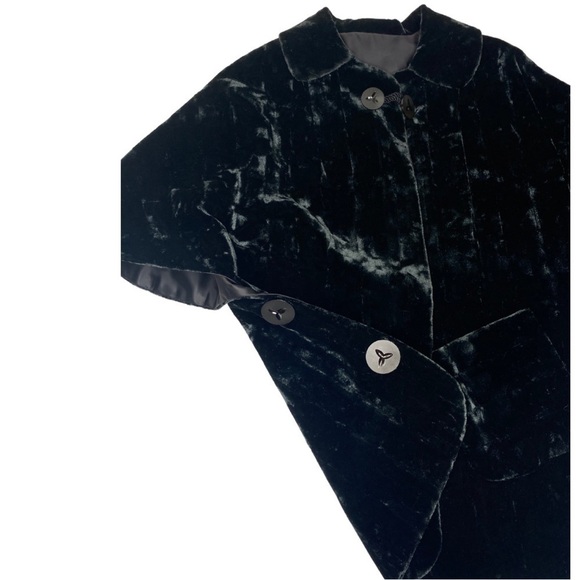 Vintage Velvet Black Cape OSFM Excellent Condition - Picture 10 of 15